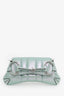 Gucci Blue/Green Leather Horsebit Chain Medium Bag With Two Straps
