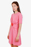 Moschino Pink Inflatable Heart Jersey T-shirt Dress Size 6