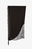 Gucci Brown/Blue Logo Graphic Scarf