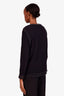 Pre-loved Chanel™ 2010 Black Wool Mohair Trimmed Cardigan + Sleeveless Top Set Size 42