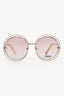 Chloe Pink/Silver Round '2152' Sunglasses