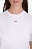 Diesel White Cotton Short Sleeve Logo T-Shirt Size S