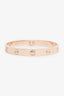 Cartier 18K Rose Gold 4 Diamonds Medium Model Love Bracelet Size 16