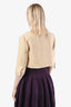 Chloe Vintage Beige Flax Jacket Size XS