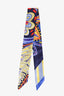 Hermès Blue/Orange/Yellow Graphic Printed Twilly