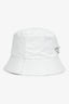 Prada White Re-Nylon Bucket Hat Size Small