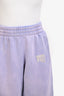 T by Alexander Wang Purple Logo Sweat Pants Size S