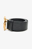 Gucci Black Leather GG Marmont Belt Size 90/36 Men's