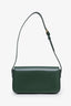 Celine Green Shiny Calfskin Triomphe Claude Shoulder Bag