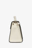 Christian Dior 2016 Cream Grained Leather Medium Diorever Top Handle Bag with Strap
