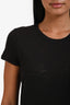 ATM Black Cotton Short Sleeve Maxi Dress Size XS