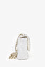 Pre-loved Chanel™ 2026 Seasonal White Sequin Mini Flap Bag