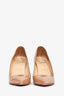 Christian Louboutin Nude Patent 'Kate' Pumps Size 37