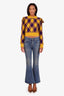 Celine Blue Cotton Flared Leg Jeans Size 26
