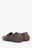 Brunello Cucinelli Grey Suede Monili-detail Loafers Size 36.5