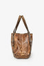 Gucci Gold/Beige Leather and Python Pelham Hobo Bag