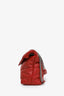 Saint Laurent Red Nappa Leather Medium Puffer Loulou Shoulder Bag