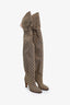 Gucci Brown GG Canvas Over The Knee Boots Size 39