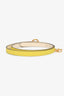 Hermès 2022 Cream/Yellow 'Carousel' Reversible Thin Belt Size 70