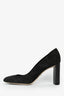 Escarpins Christian Dior noirs en daim matelassé cannage, pointure 40,5