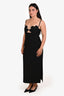Filiarmi Black Lily Midi Dress Size 10