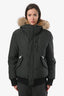 Mackage Dark Green Fur Hood Down 'Dickson' Jacket Size 42