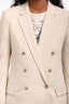 Gucci Beige Double Breasted Blazer Size 40