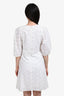 Chloe White Lace Puff Sleeve Dress Size 36