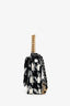 Pre-loved Chanel™ 2019 Black/White Houndstooth Tweed 19 Small Flap Bag