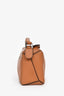 Loewe Brown Leather Mini Puzzle Top Handle with Strap