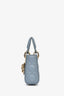 Christian Dior 2020 Blue Lambskin Micro Lady Dior