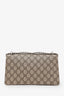 Gucci Beige GG Supreme Monogram Suede Crystal Small Dionysus Shoulder Bag