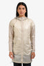Canada Goose Beige Nylon Midi Rain Jacket Size XS