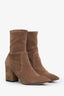 Stuart Weitzman Brown Suede Pointed Toe Ankle Boots Size 7