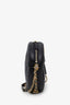 Pre-loved Chanel™ 2018 Black Chevron Leather Round As Earth Crossbody Bag
