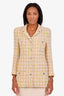 Pre-loved Chanel™ 1996 Yellow Tweed Jacket Estimated Size 38