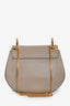 Chloe Taupe Grained Leather Drew Crossbody