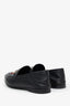 Gucci Black Leather Brixton Snake Loafers Size 38