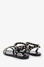 Valentino Black Jelly Rockstud Cage Sandals Size 36