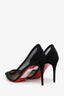 Christian Louboutin Black Suede Mesh Heels Size 38