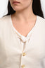 A.L.C. Cream Linen Blend Wide Vest Size 10