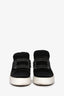 Roger Vivier Black Satin Crystal Embellished Buckle Slip-On Sneakers Size 36.5