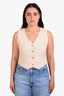 The Frankie Shop Sand Buttoned Vest Size L