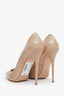 Jimmy Choo Beige Patent Leather Heels Size 38.5