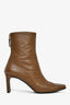Reike Nen Brown Croc Embossed Square Toe Boot Size 8
