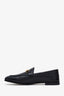 Gucci Black Leather Jordaan Loafers Size 38.5
