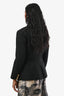 Balmain Black Double Breasted Blazer with Gold Buttons Size 42