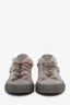 Brunello Cucinelli Taupe Leather Fur Trim Sneakers size 37