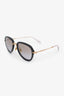 Miu Miu Black Frame Aviator Sunglasses