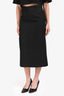 Sandy Liang Black Midi Skirt Size 2